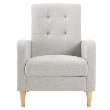 BukkitBow vleugelstoel met armleuningen, linnen en fluwelen bekleding, massief houten poten, luxe lounge fauteuil.