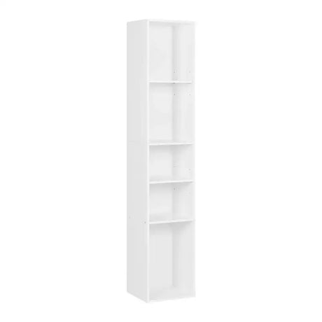 BukkitBow vrijstaande boekenkast met 5 kubussen, vitrinekast en organizer voor woonkamer, afmetingen 30x151x26cm