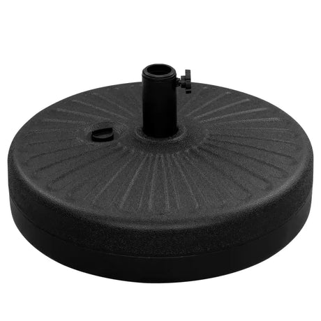BukkitBow vulbare parasolvot met metalen handvat, 22 liter, weerbestendig, geschikt voor parasols, stevig en duurzaam.