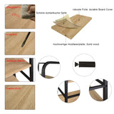 BukkitBow metalen wandplank boekenrek met 6 lagen, stabiel en duurzaam, ruime opslag, afmetingen 50x30x176 cm.