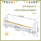 Set van 3 BukkitBow wandplanken voor kinderen, rechtopstaande boekenplanken voor de kinder- of slaapkamer, houten opbergplanken.