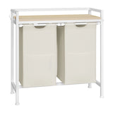 BukkitBow wasmand met 2/3 opbergvakken, uitschuifbaar en afneembaar, metalen frame, industrieel design voor badkamer en slaapkamer