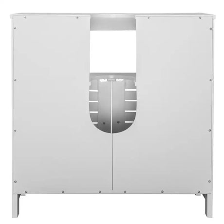 BukkitBow badkamermeubel met verstelbare planken, roestvrij metalen scharnieren en eenvoudige onderhoudsfunctie, 60x30x60 cm.