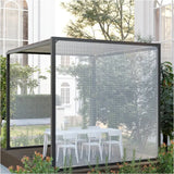 Transparant waterdicht afdekzeil van BukkitBow met aluminium oogjes, UV- en weerbestendig, 140g/m², diverse maten.