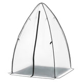 BukkitBow wintervaste foliekas met grondzeil en noppenfolie, polytunnel 120x180cm, geschikt voor tuinplantingen