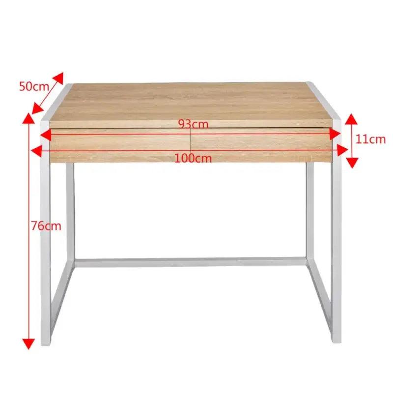 BukkitBow - Computertafel / Bureau - Metalen Frame - Met 2