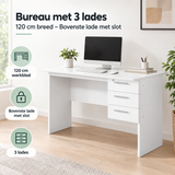 Praktische toepassing en keuzehulp voor bureau met lades