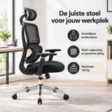 Praktische toepassing en keuzehulp voor bureaustoel met verstelbare lendensteun