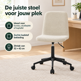 Praktische toepassing en keuzehulp voor bureaustoel zonder armleuningen