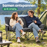 campingstoel 2 personen in gebruik in een passende praktijksituatie