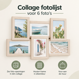 Overzicht van collage fotolijst 6 foto's met de belangrijkste productvoordelen