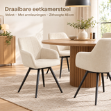 draaibare eetkamerstoel in gebruik in een passende praktijksituatie