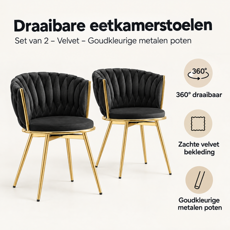 Belangrijkste voordelen en eigenschappen van draaibare eetkamerstoelen