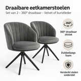 Belangrijkste voordelen en eigenschappen van draaibare eetkamerstoelen