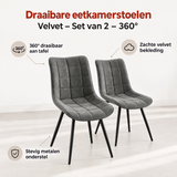 Belangrijkste voordelen en eigenschappen van draaibare eetkamerstoelen