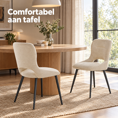 draaibare eetkamerstoelen in gebruik in een passende praktijksituatie