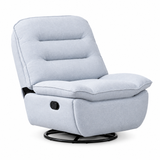 draaibare relaxfauteuil productfoto op neutrale achtergrond