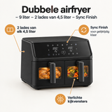 Belangrijkste voordelen en eigenschappen van dubbele airfryer