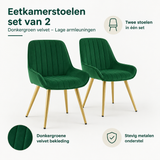 Belangrijkste voordelen en eigenschappen van eetkamerstoelen set van 2