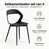 Belangrijkste voordelen en eigenschappen van eetkamerstoelen set van 4