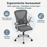 Overzicht van ergonomische bureaustoel met de belangrijkste productvoordelen