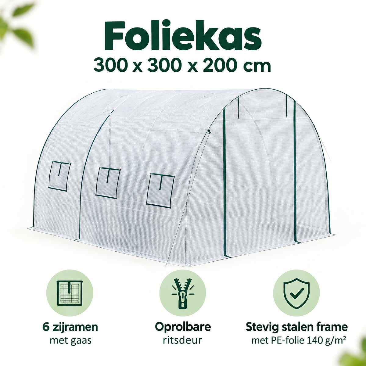 Belangrijkste voordelen en eigenschappen van foliekas