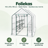 Overzicht van foliekas met de belangrijkste productvoordelen