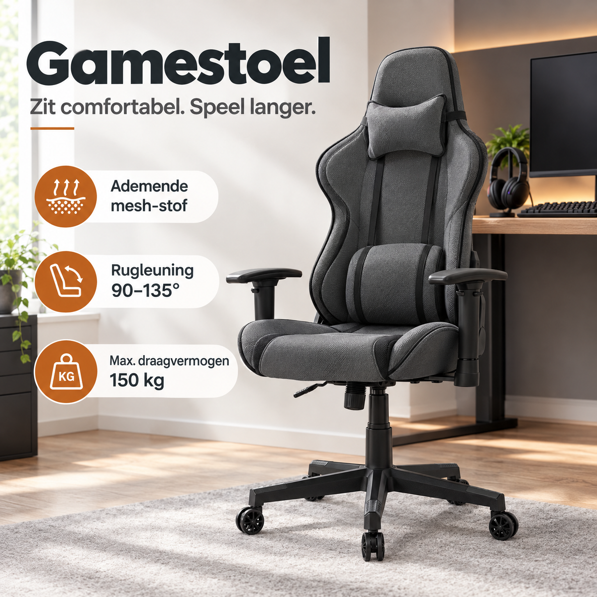 Praktische toepassing en keuzehulp voor gamestoel