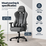 Afmetingen en productspecificaties van gamestoel