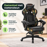 Praktische toepassing en keuzehulp voor gamestoel met voetensteun