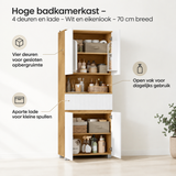 Belangrijkste voordelen en eigenschappen van hoge badkamerkast