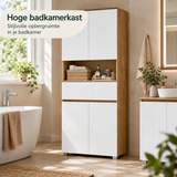 hoge badkamerkast in gebruik in een passende praktijksituatie