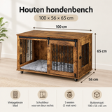 Afmetingen en productspecificaties van houten hondenbench