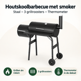 Overzicht van houtskoolbarbecue met smoker met de belangrijkste productvoordelen