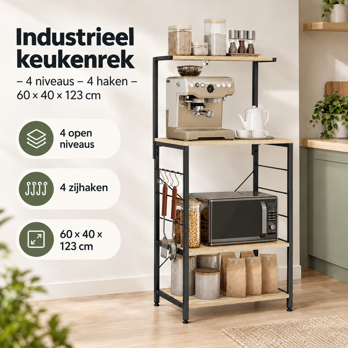 Praktische toepassing en keuzehulp voor industrieel keukenrek