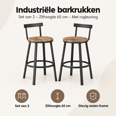 Overzicht van industriële barkrukken met de belangrijkste productvoordelen