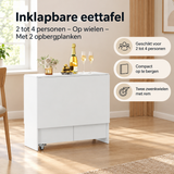 Praktische toepassing en keuzehulp voor inklapbare eettafel