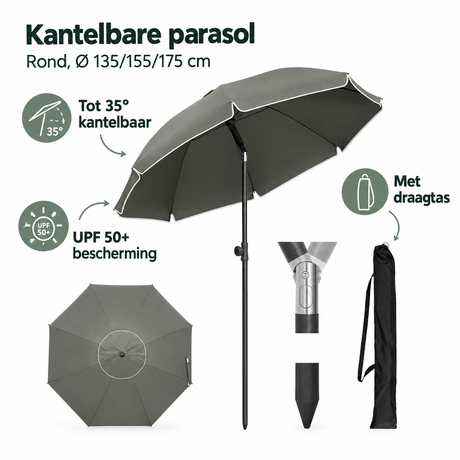 Belangrijkste voordelen en eigenschappen van kantelbare parasol