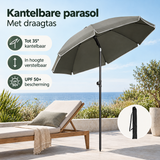 Praktische toepassing en keuzehulp voor kantelbare parasol
