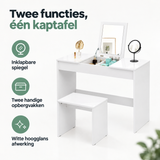 Belangrijkste voordelen en eigenschappen van kaptafel met inklapbare spiegel