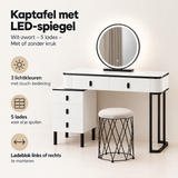 Belangrijkste voordelen en eigenschappen van kaptafel met led spiegel