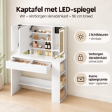 Belangrijkste voordelen en eigenschappen van kaptafel met led spiegel
