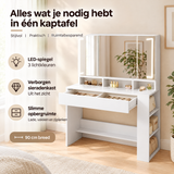 Praktische toepassing en keuzehulp voor kaptafel met led spiegel