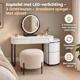 Praktische toepassing en keuzehulp voor kaptafel met LED-verlichting