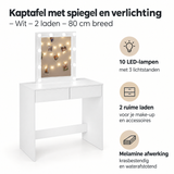 Belangrijkste voordelen en eigenschappen van kaptafel met spiegel en verlichting