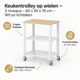 Belangrijkste voordelen en eigenschappen van keukentrolley op wielen