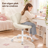 kinderbureaustoel fluweel in gebruik in een passende praktijksituatie