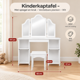 Afmetingen en productspecificaties van kinderkaptafel