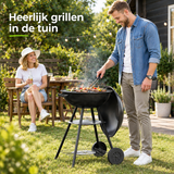 kogelbarbecue in gebruik in een passende praktijksituatie