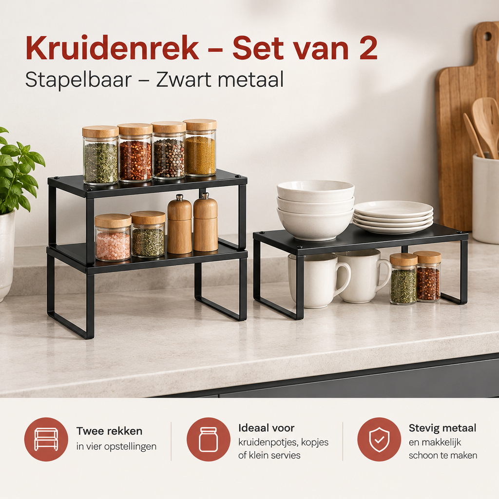 Praktische toepassing en keuzehulp voor kruidenrek